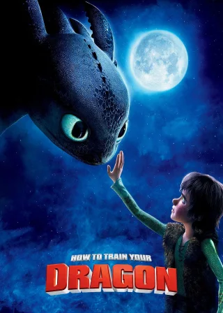 How to Train Your Dragon (2010) — animated movie poster