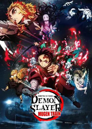 Demon Slayer -Kimetsu no Yaiba- The Movie: Mugen Train (2020) — anime movie poster