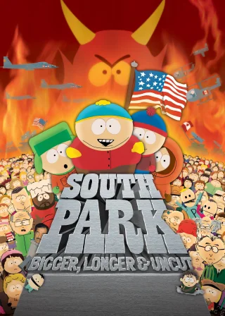 South Park: Bigger, Longer & Uncut (1999) — animated movie poster