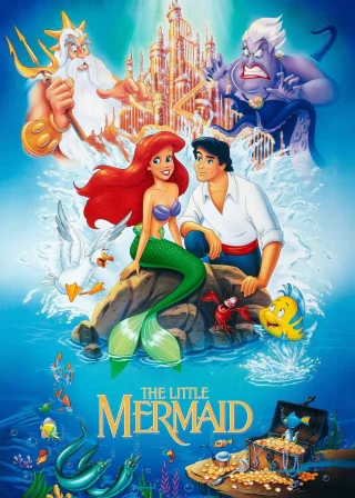The Little Mermaid (1989) — animated movie poster