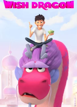 Wish Dragon (2021) — animated movie poster