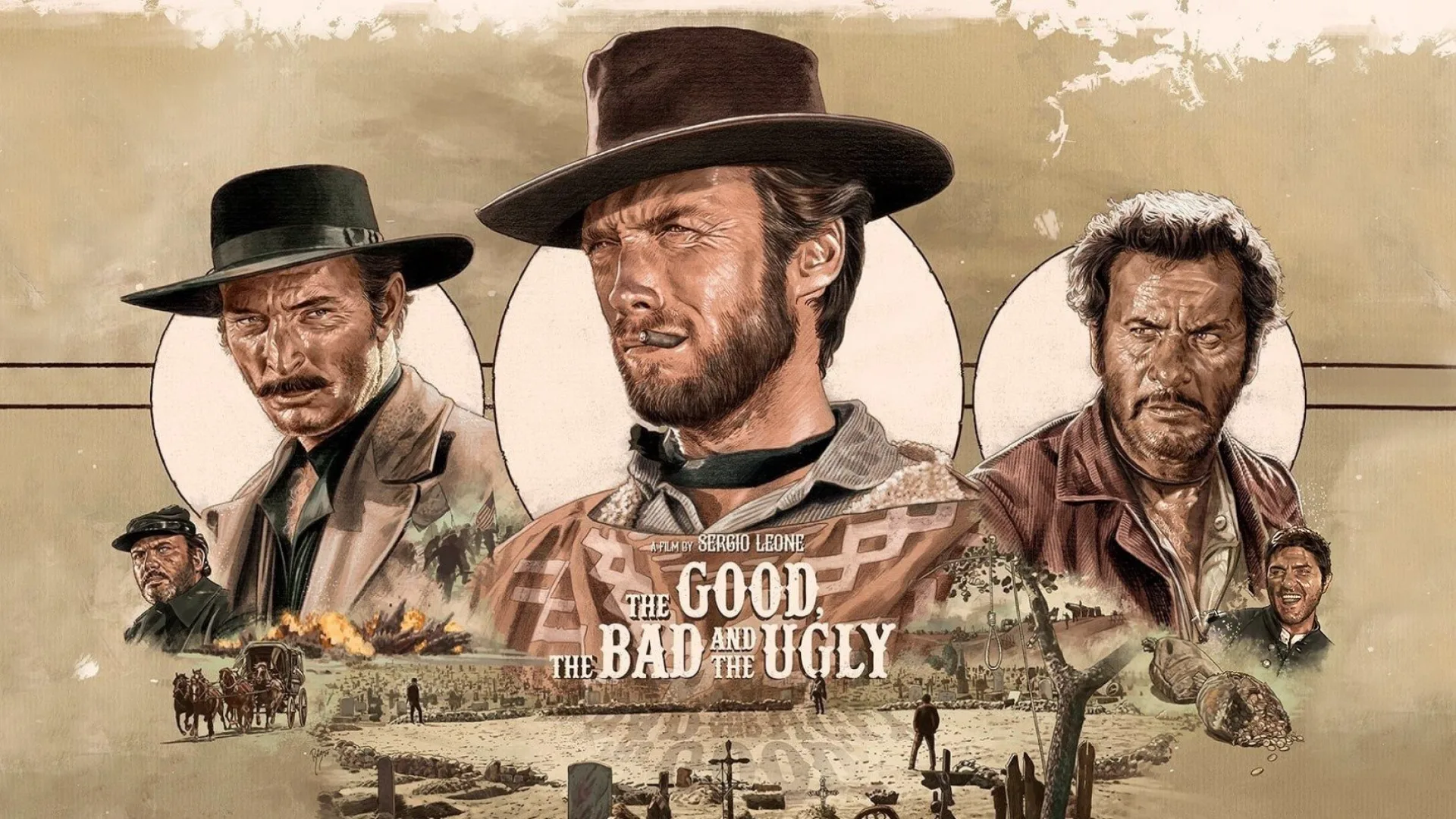 The Good, the Bad and the Ugly backdrop